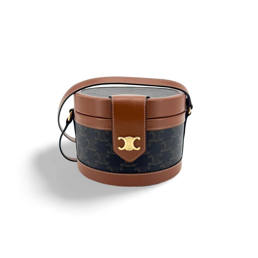 Celine Triomphe Canvas Tambourine Tan #352651F80B